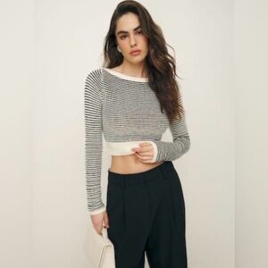 ISO Reformation Chloe Cashmere Linen Sweater